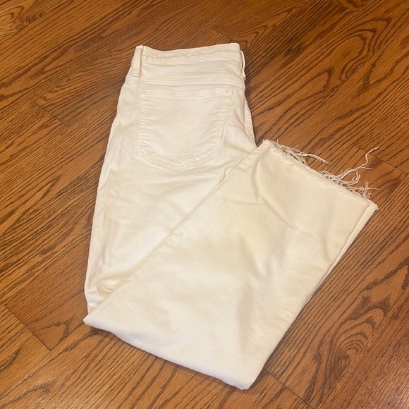 Re Imagined by J Crew Woman’s White Slim Boyfriend Jeans Size 30 - Picture 1 of 8